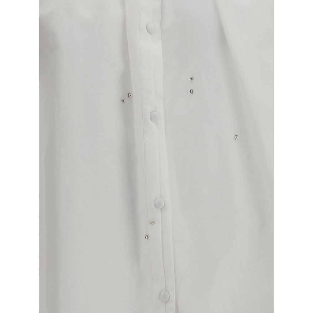Forte_Forte Voile-Shirt mit Stickerei