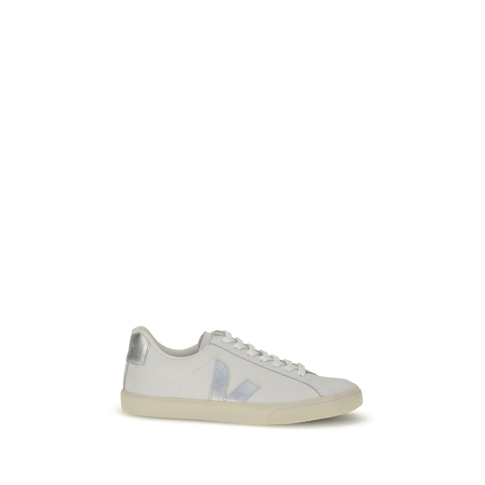 Veja White Calf Leather Bos Taurus Low Top Sneakers