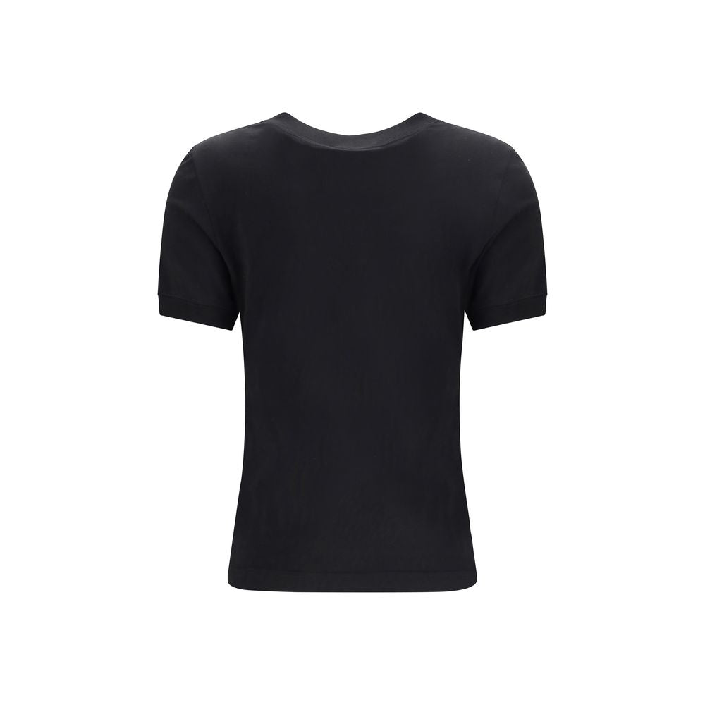 Dolce &amp; Gabbana Schwarzes Baumwoll-T-Shirt
