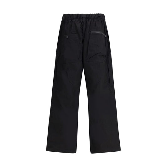 Y-3 Schwarze Baumwoll-Cargohose