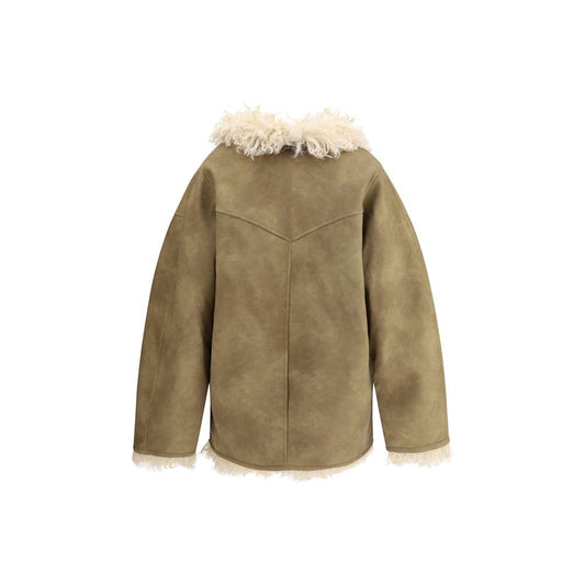 Marant Etoile Clea Mantel aus Kunstpelz mit Shearling-Effekt