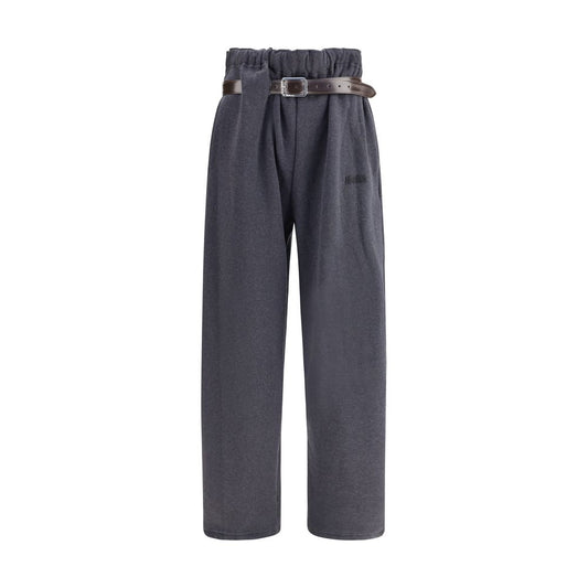 Magliano Gray Cotton Casual Pants
