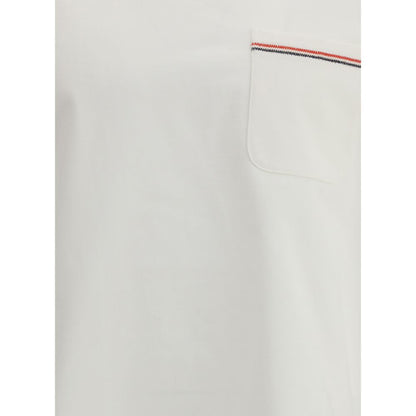 Thom Browne White Cotton T-Shirt