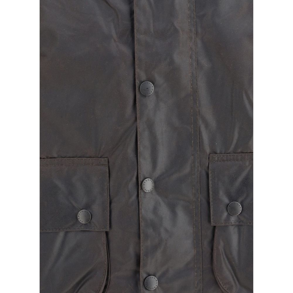 Barbour Black Cotton Coat