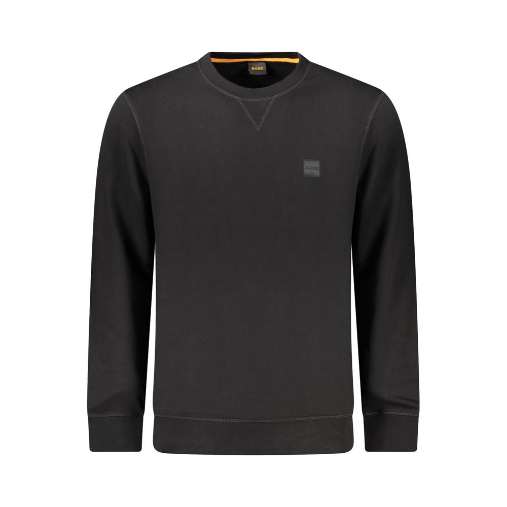 Hugo Boss Schwarzer Baumwollpullover für Herren