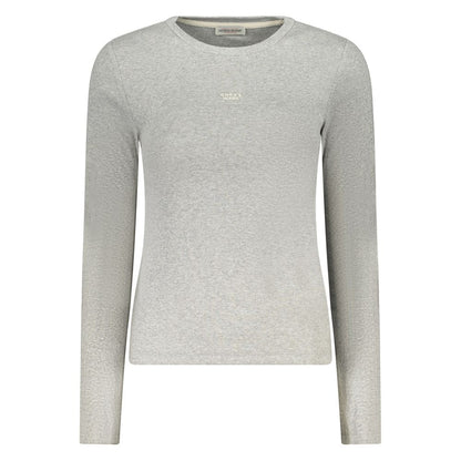 Guess Jeans Graues Baumwoll-Damen-T-Shirt