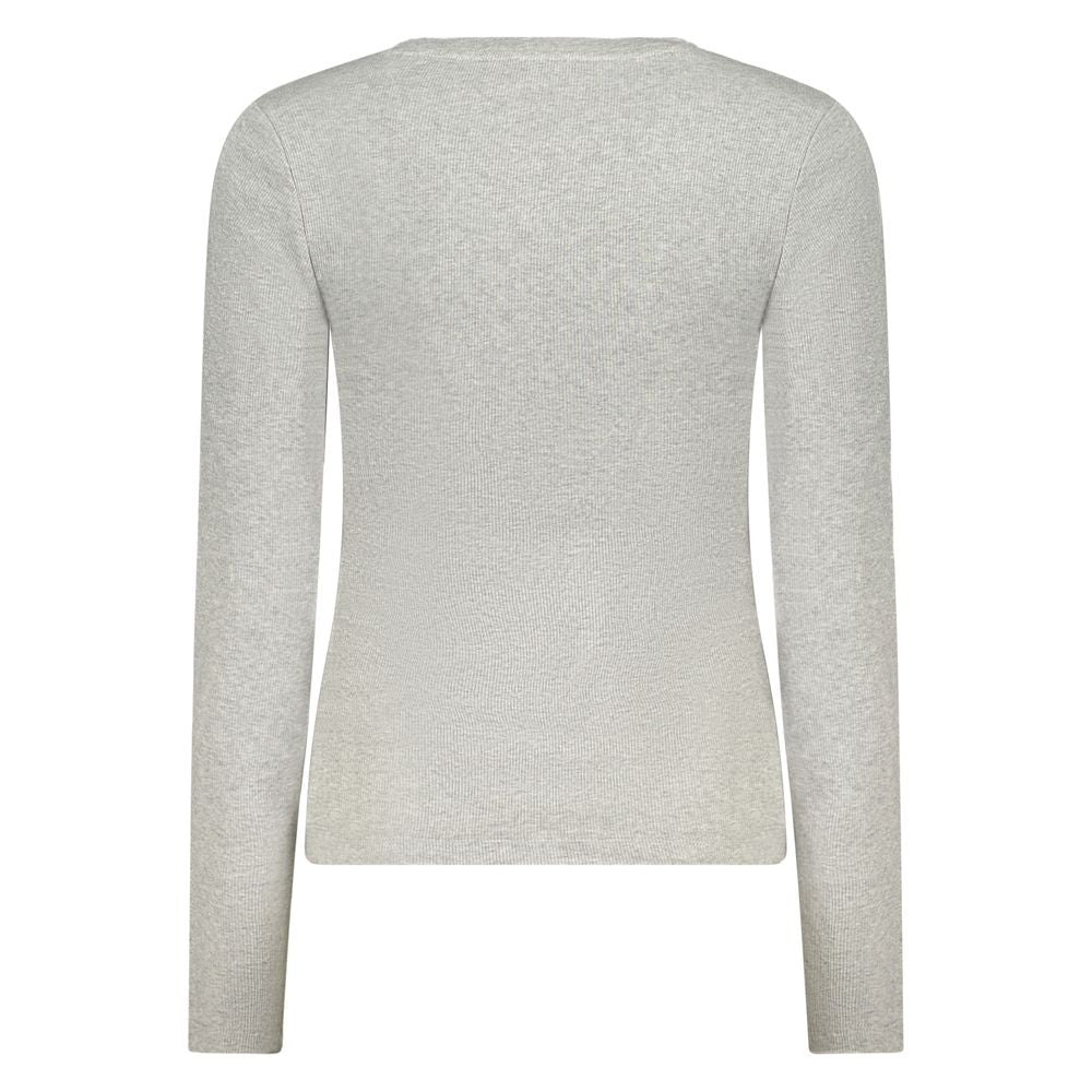 Guess Jeans Graues Baumwoll-Damen-T-Shirt