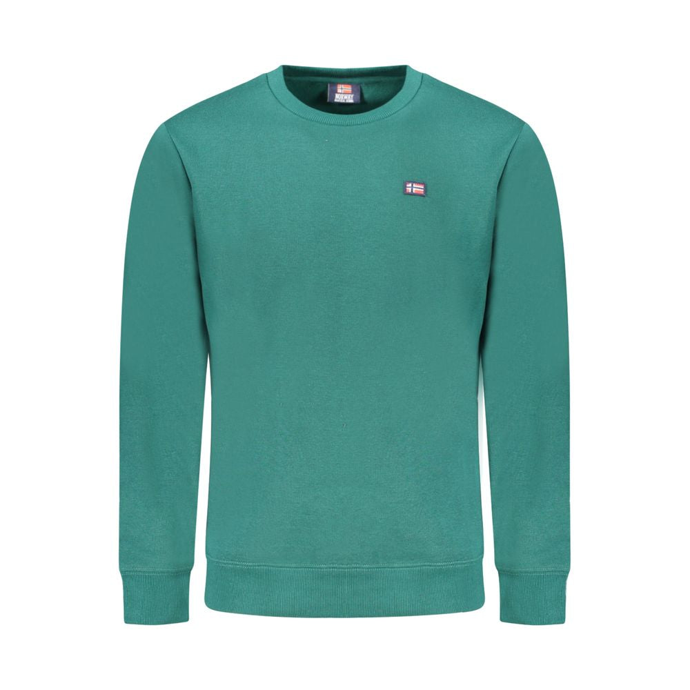 Norwegen 1963 Grüner Baumwollpullover für Herren