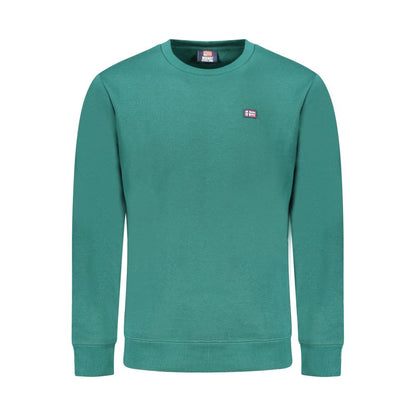 Norwegen 1963 Grüner Baumwollpullover für Herren