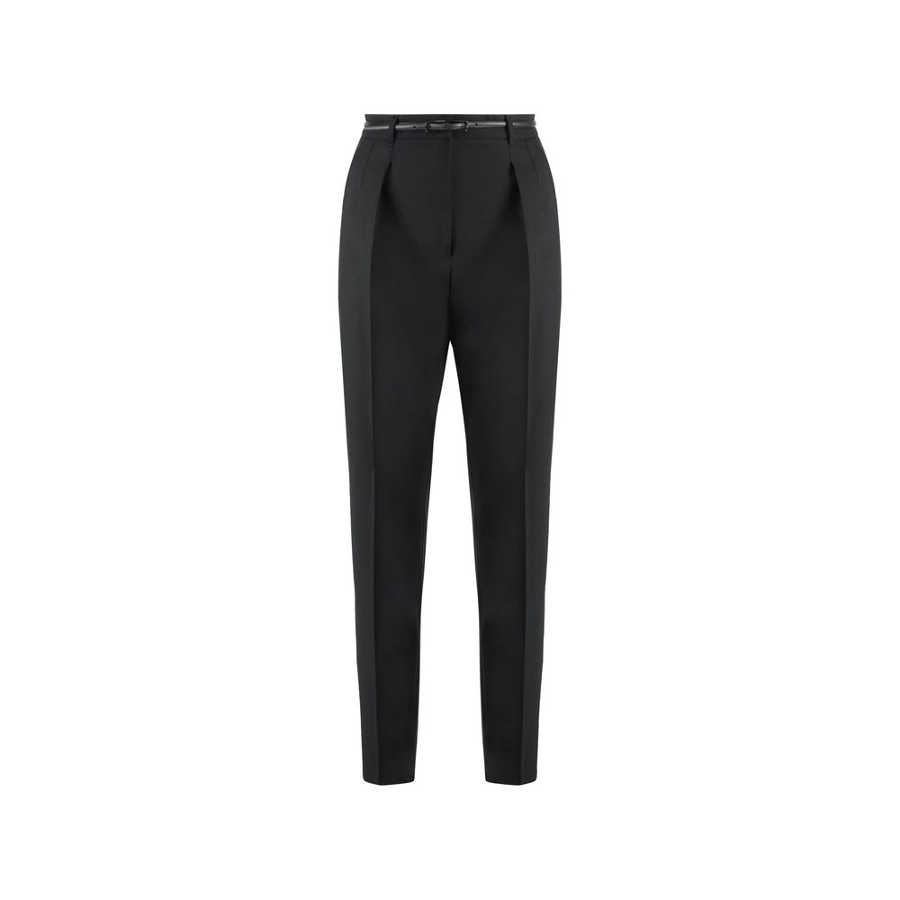 Max Mara Schwarze Elastan-Kleidungs-Hose