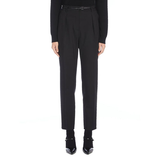 Max Mara Schwarze Elastan-Kleidungs-Hose