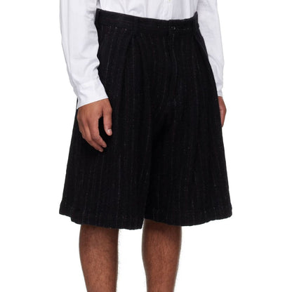 Comme Des Garçons Schwarze Nylon-Shorts