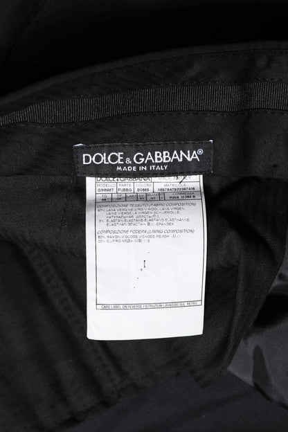 Dolce &amp; Gabbana Schwarze Wollhose für formelle Anlässe für Herren