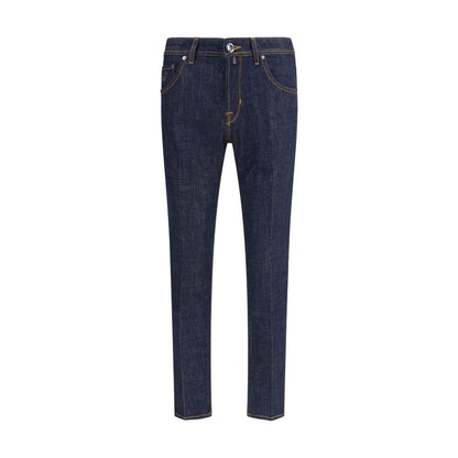 Jacob Cohen Blaue Skinny Jeans aus Baumwolle