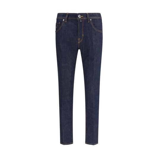 Jacob Cohen Blaue Skinny Jeans aus Baumwolle
