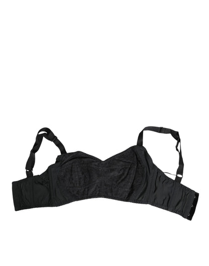 Dolce &amp; Gabbana – Bustier-BH aus Stretch-Nylon in Schwarz