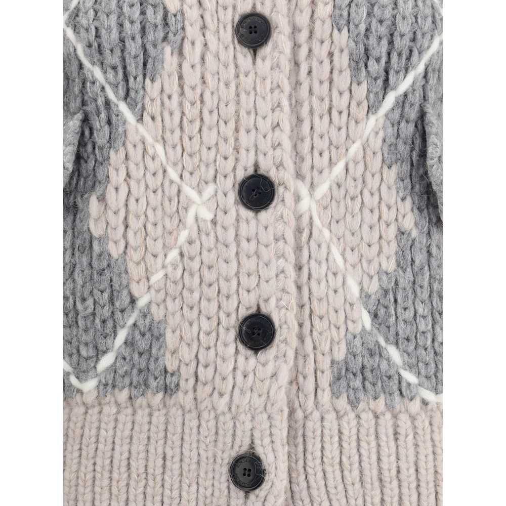 Ermanno Scervino Multicolor Alpaca Vicugna Pacos Cardigan