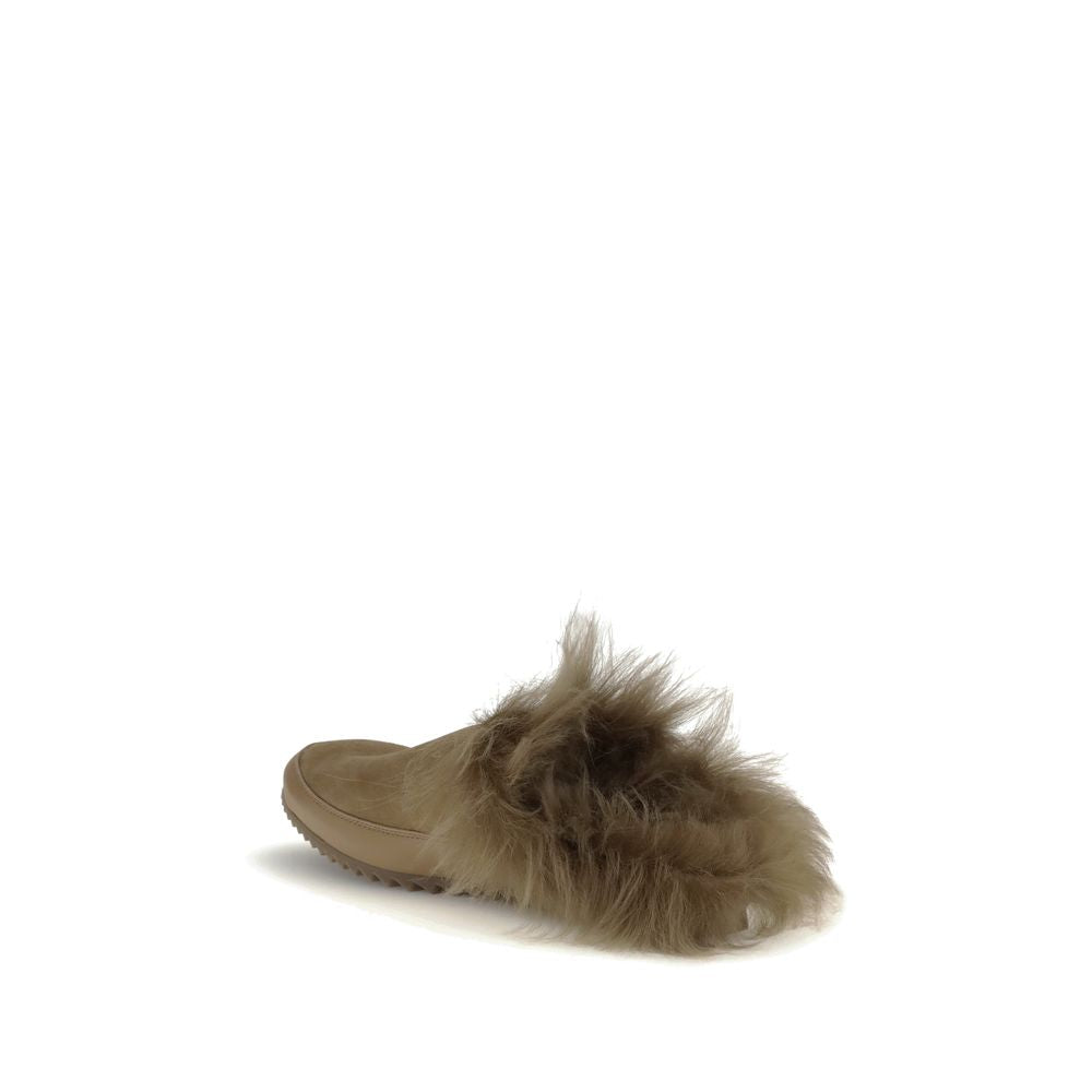 Pedro García Beige Rubber Mules