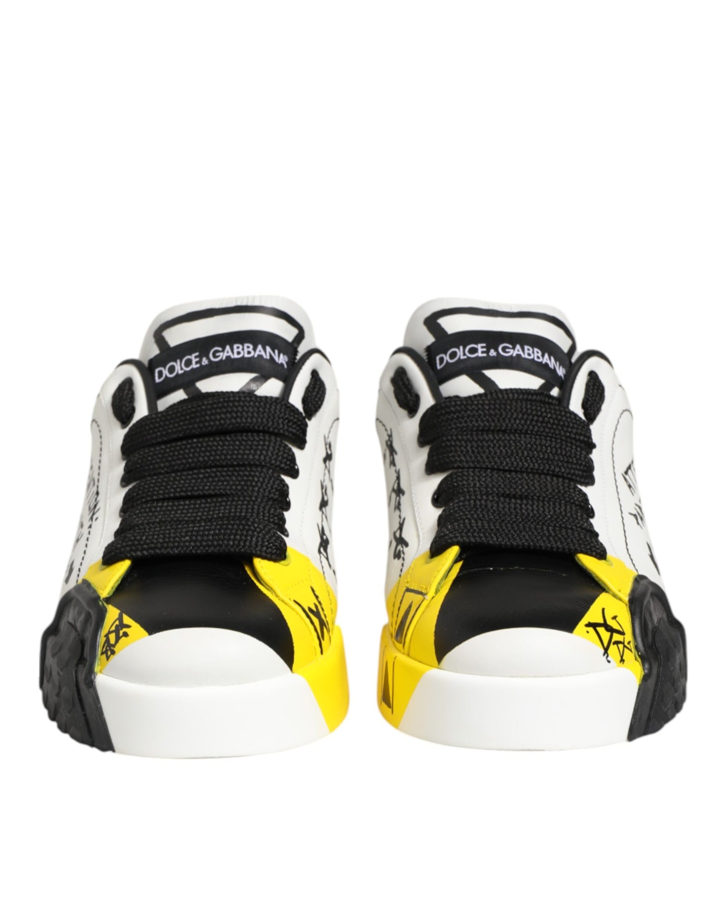 Dolce &amp; Gabbana Portofino Sneakers mit mehrfarbigem Schriftzug