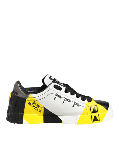Dolce &amp; Gabbana Portofino Sneakers mit mehrfarbigem Schriftzug