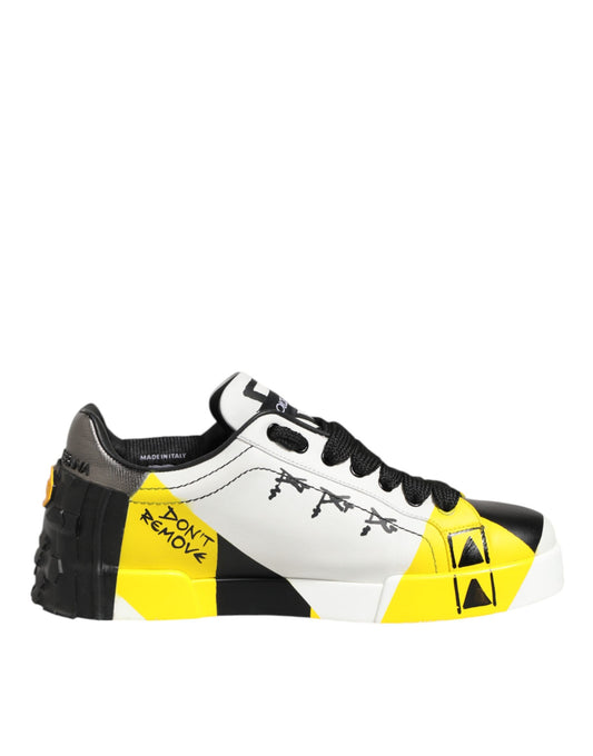 Dolce &amp; Gabbana Portofino Sneakers mit mehrfarbigem Schriftzug