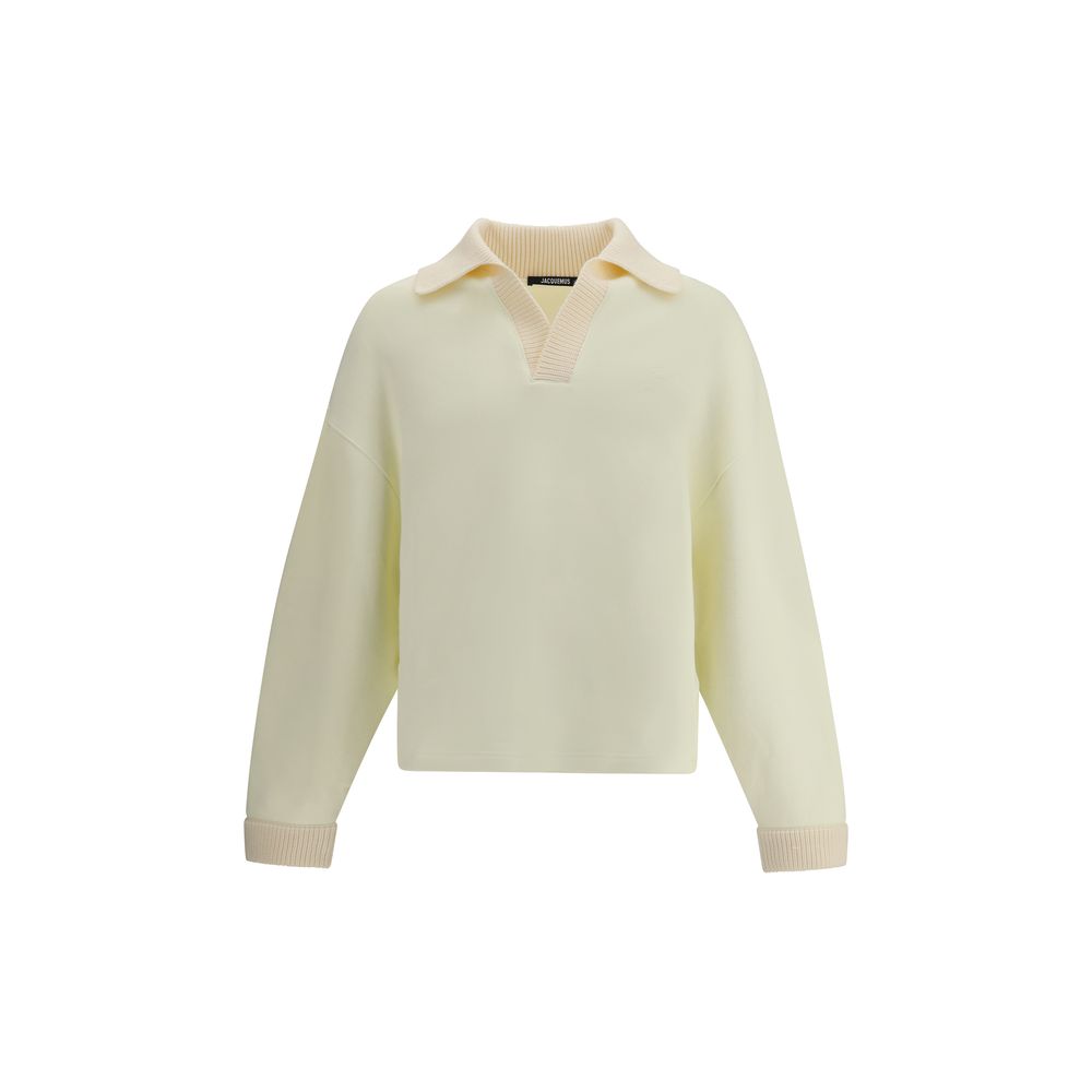 Jacquemus cremefarbenes Baumwoll-Sweatshirt