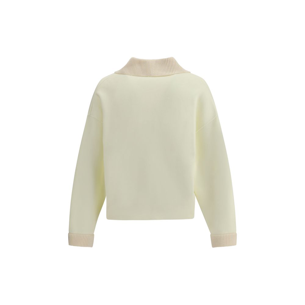 Jacquemus cremefarbenes Baumwoll-Sweatshirt