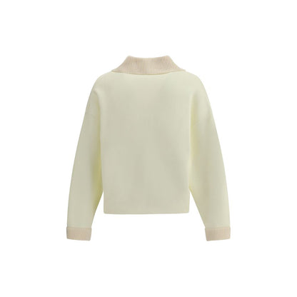 Jacquemus cremefarbenes Baumwoll-Sweatshirt