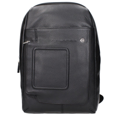 Piquadro Schwarze Umhängetaschen aus Leder