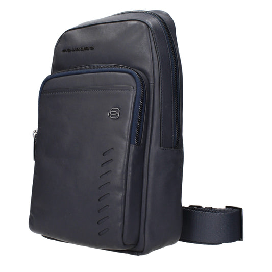 Piquadro Blaue Leder-Umhängetaschen