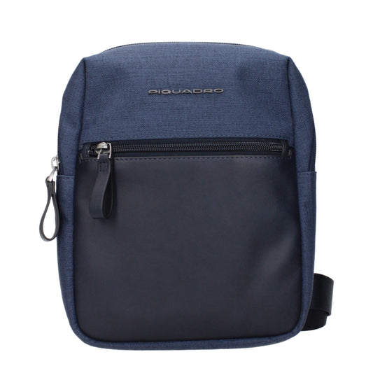 Piquadro Blaue Stoff-Umhängetaschen