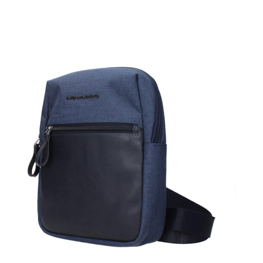 Piquadro Blaue Stoff-Umhängetaschen