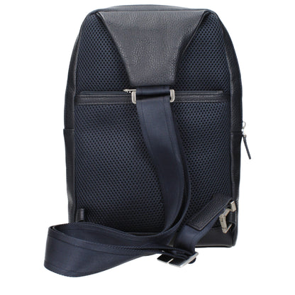 Piquadro Blaue Leder-Umhängetaschen