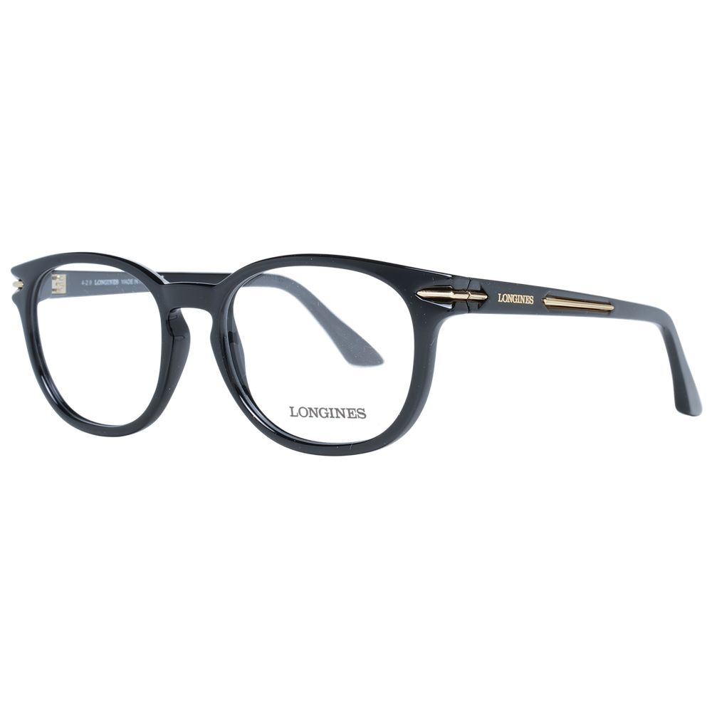 Longines Schwarze Kunststoffbrille (Gestelle)
