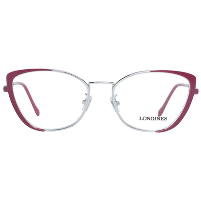 Longines Burgunderfarbene Brille aus Metall und Kunststoff (Gestell)