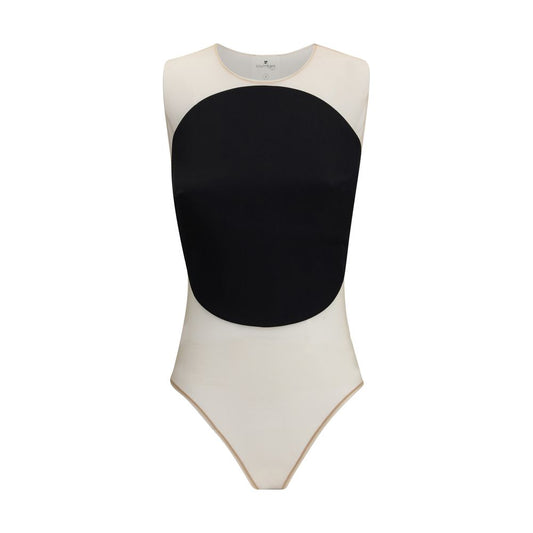 Courrèges Illusions-Hoop-Body aus Satin