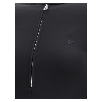 Courrèges Jersey-Bikerkleid mit Reißverschluss