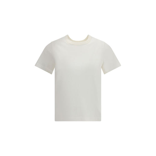 T-Shirt mit aufgesticktem Courrèges-Logo