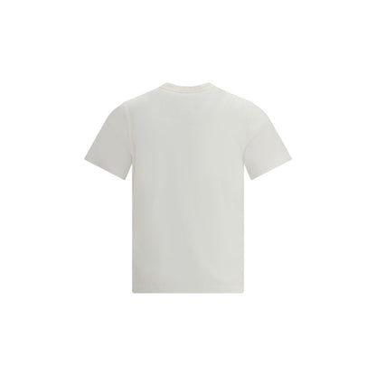 T-Shirt mit aufgesticktem Courrèges-Logo