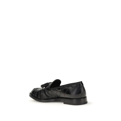 Fratelli Rossetti Black Rubber Slip-On Loafers
