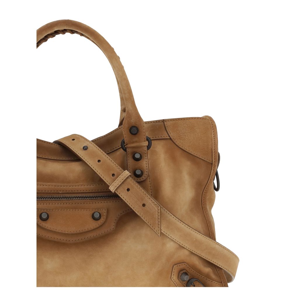 Balenciaga Handtasche aus beigefarbenem Kalbsleder (Bos Taurus)