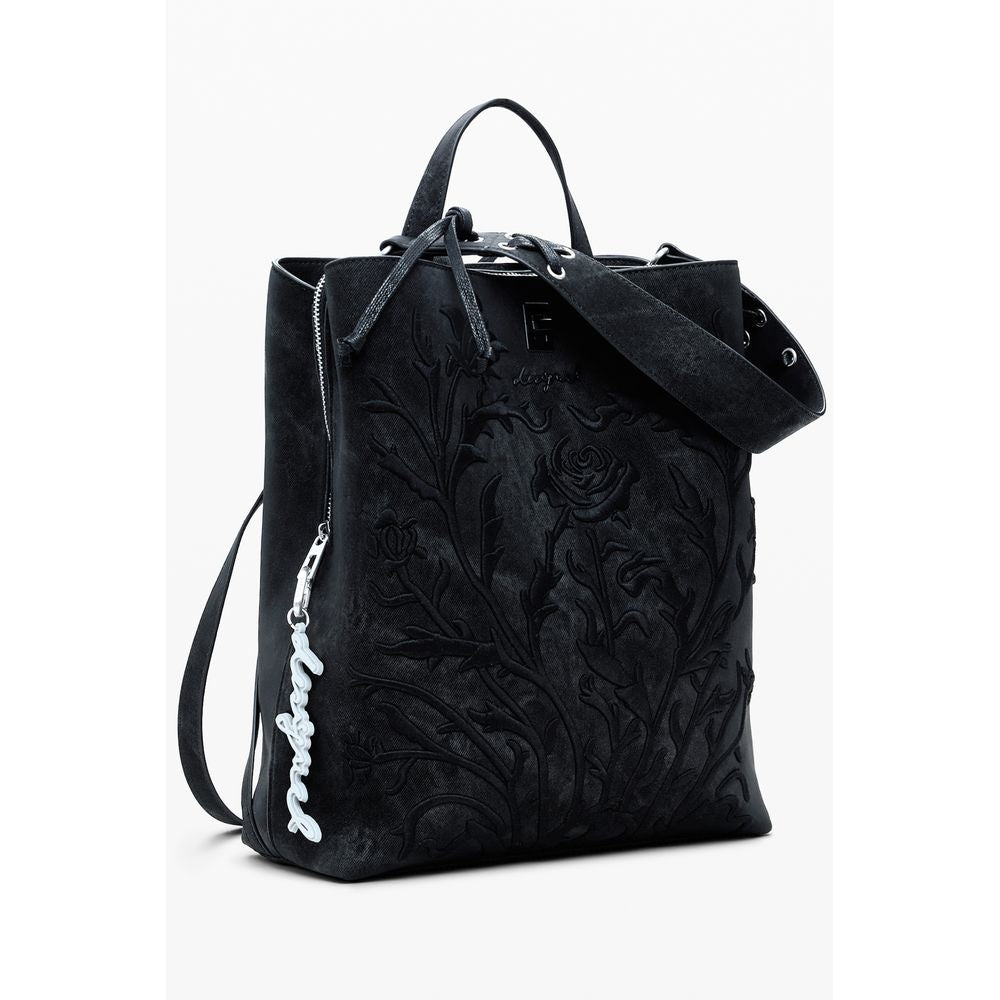 Desigual Schwarzer Polyethylen-Rucksack für Damen