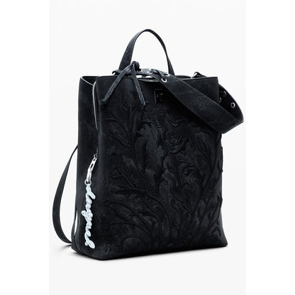 Desigual Schwarzer Polyethylen-Rucksack für Damen