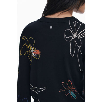 Desigual Schwarzer Viskose-Pullover für Damen