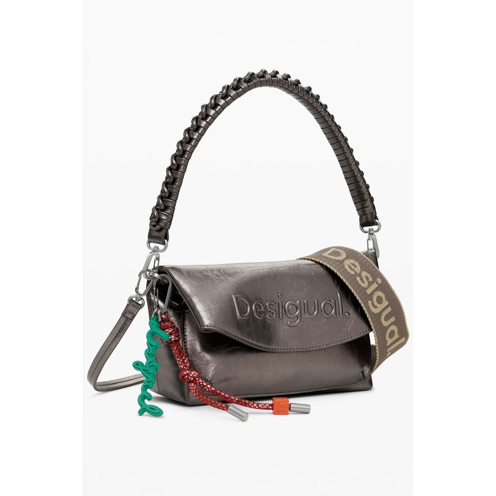 Desigual Bronze Polyethylen Damen Handtasche