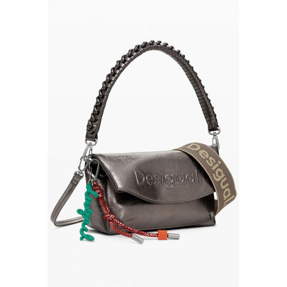 Desigual Bronze Polyethylen Damen Handtasche