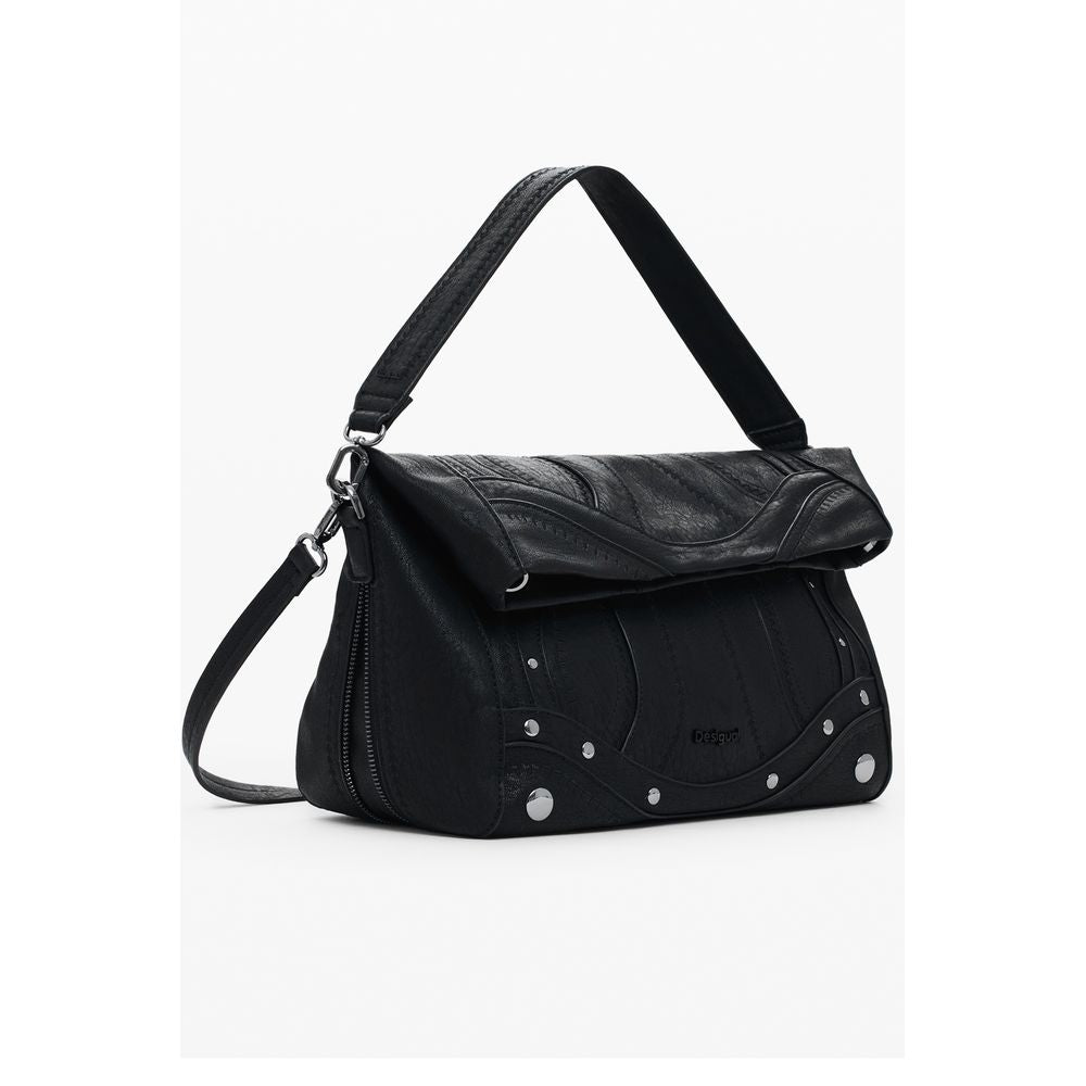 Desigual Schwarze Polyethylen-Damenhandtasche