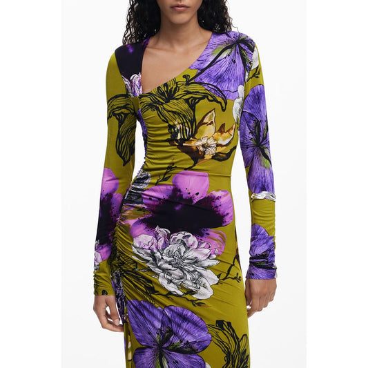 Desigual Green Viscose Women Dress
