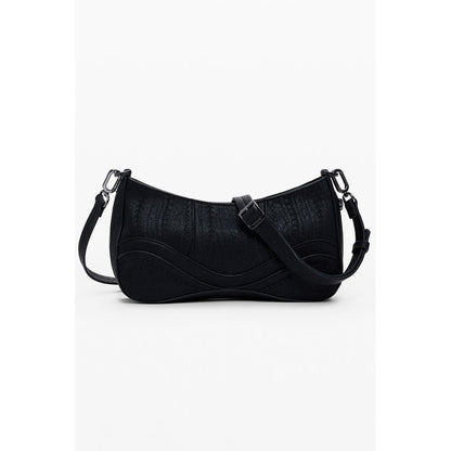 Desigual Schwarze Polyethylen-Damenhandtasche