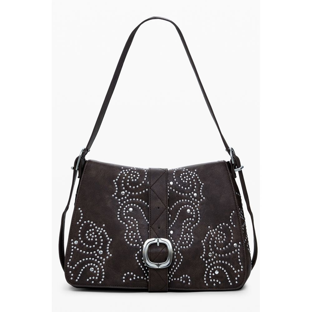 Desigual Braune Polyethylen-Damenhandtasche